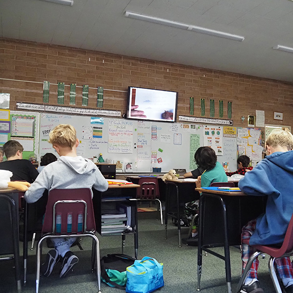 Students in a spanish class